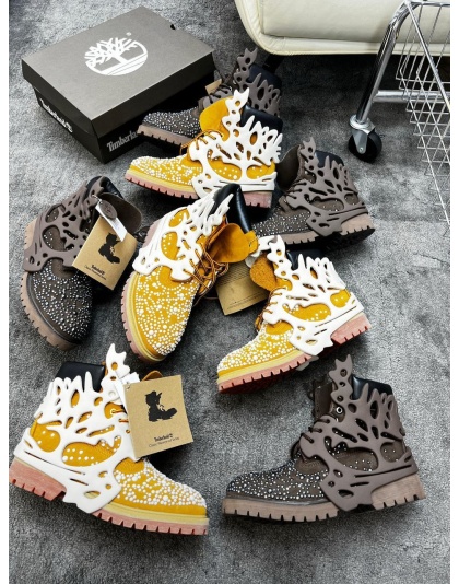 NEW🚨✅2025 Custom Swarovski x Pearl Timberland 2colors  MAD drip