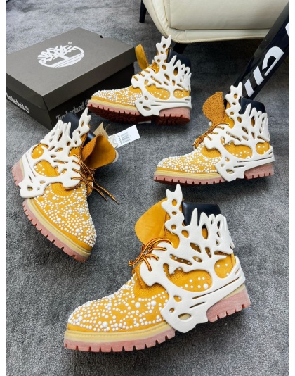 NEW🚨✅2025 Custom Swarovski x Pearl Timberland 2colors  MAD drip