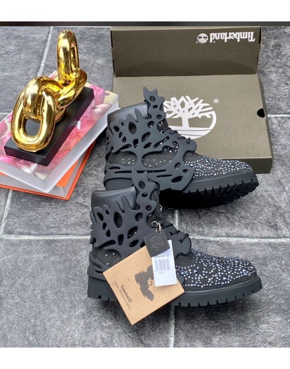 NEW🚨✅2025 Custom Swarovski x Pearl Timberland 2colors  MAD drip