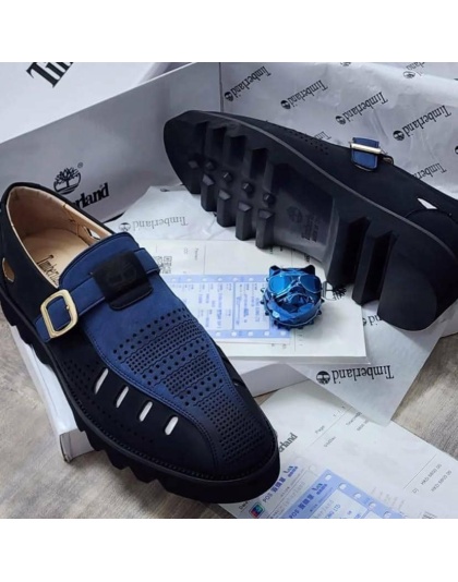 Timberland Two‑Tone Perforated Loafers